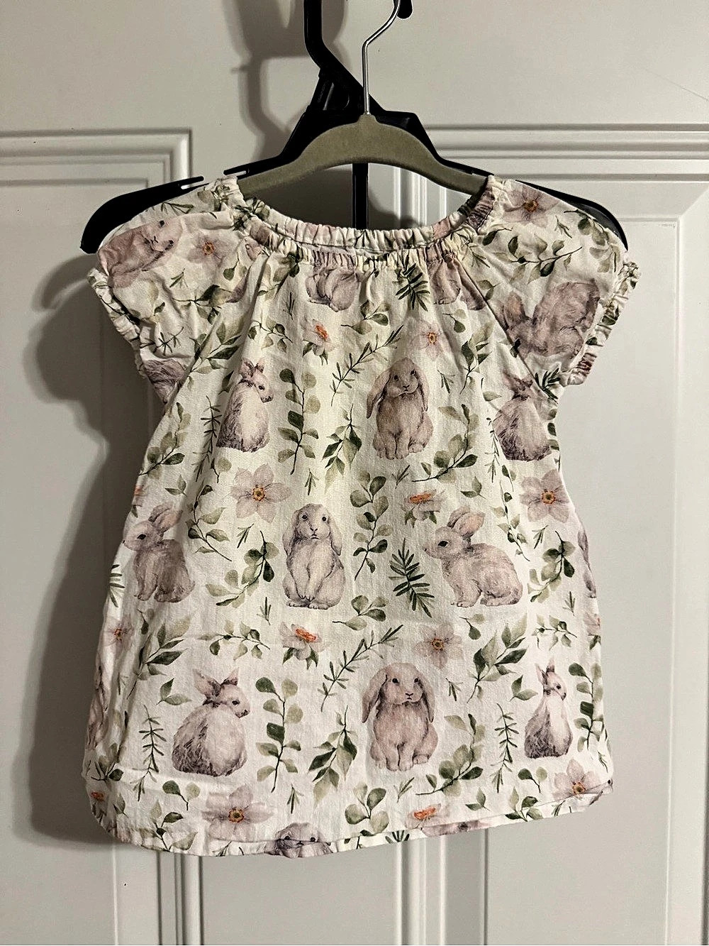 Baby Floral Blouse Cream & Pink 6M